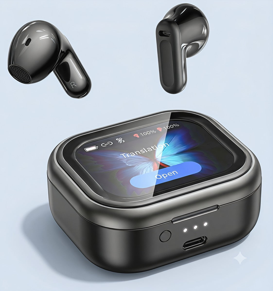 HTC NE20 charging case with color display